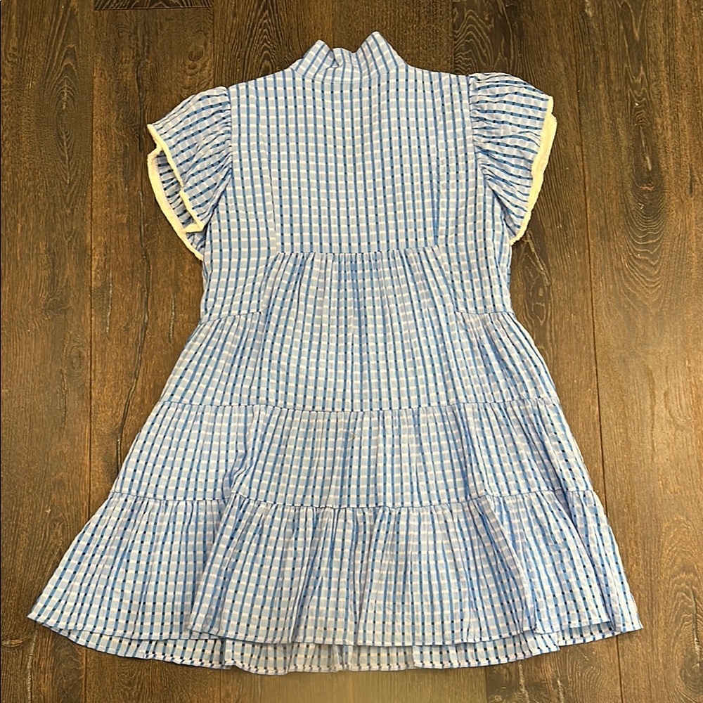 THML Blue and White Plaid Dress - Picture 4 of 6
